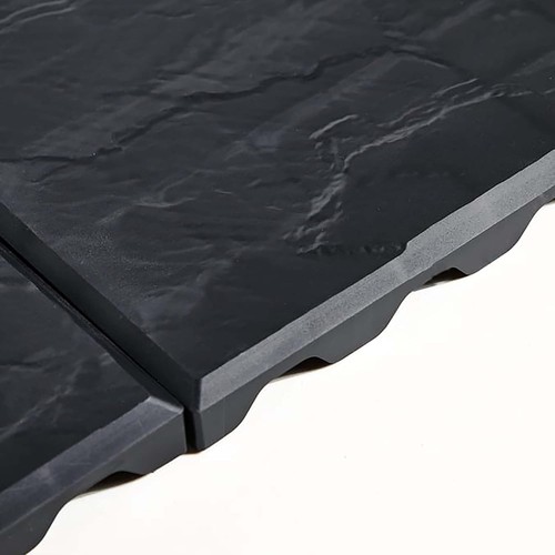 Square stomp stone black slate - stomp,