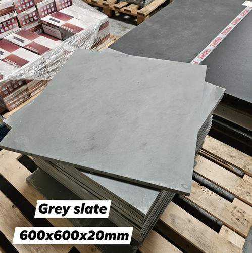 Grey slate paving slabs - 600, x