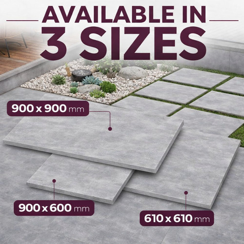Porcelain paving slabs - paving, light