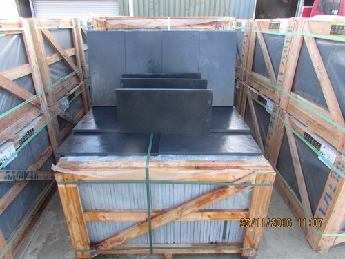 Black slate paving patio - black,